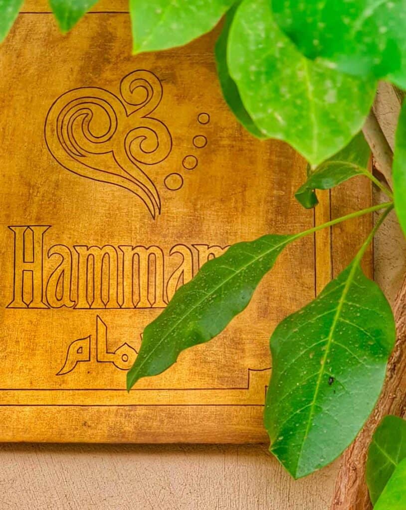 the old hammam in the Jardin Secret