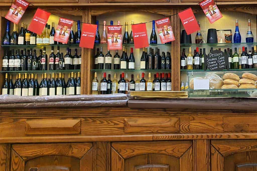 the bar at one of the small local restaurants we visited on Malta