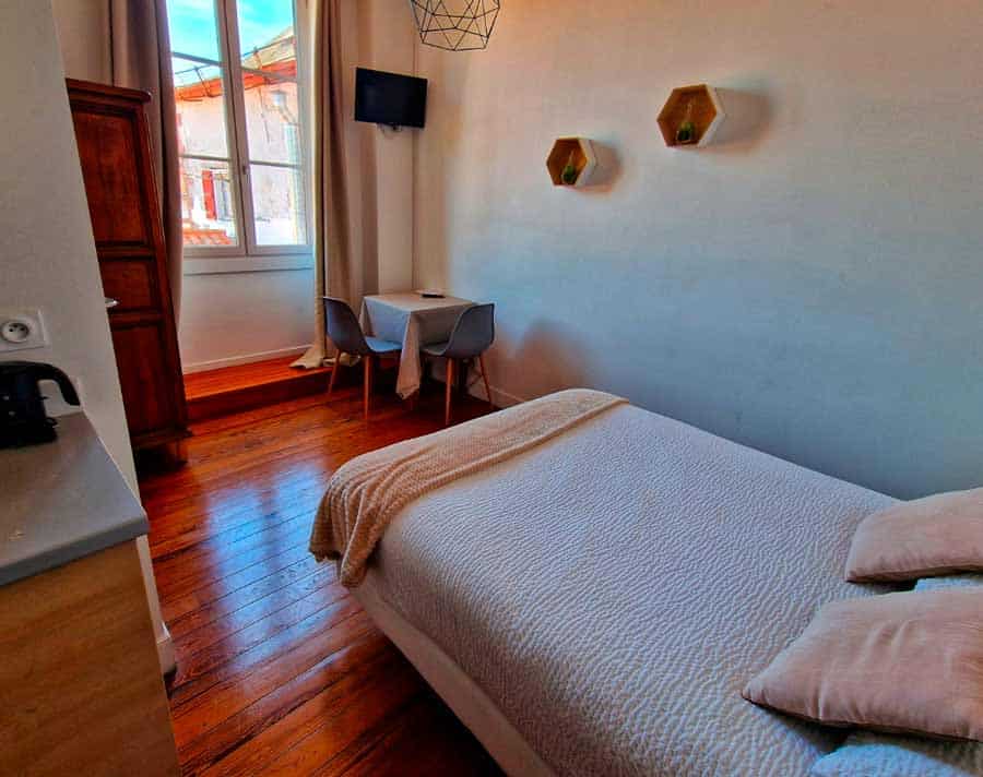 my bedroom in La Villa Esponda in St Jean