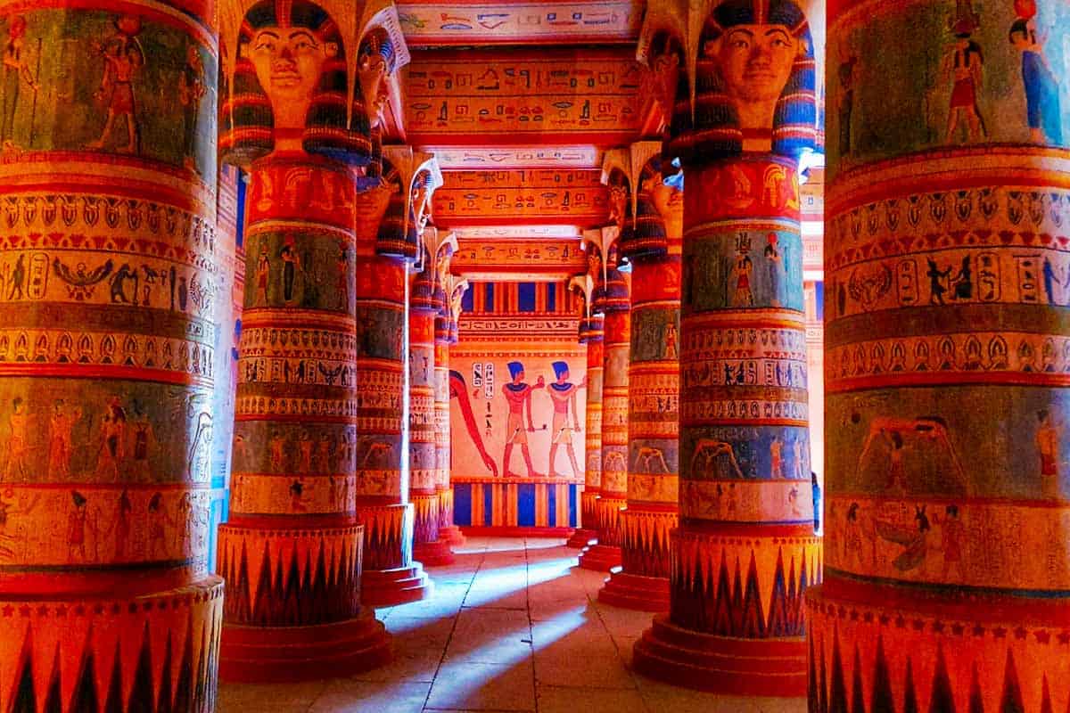 Egyptian Filmset in Atlas Studios we visited as part of our tour of Ait Benhaddou from Marrakesh