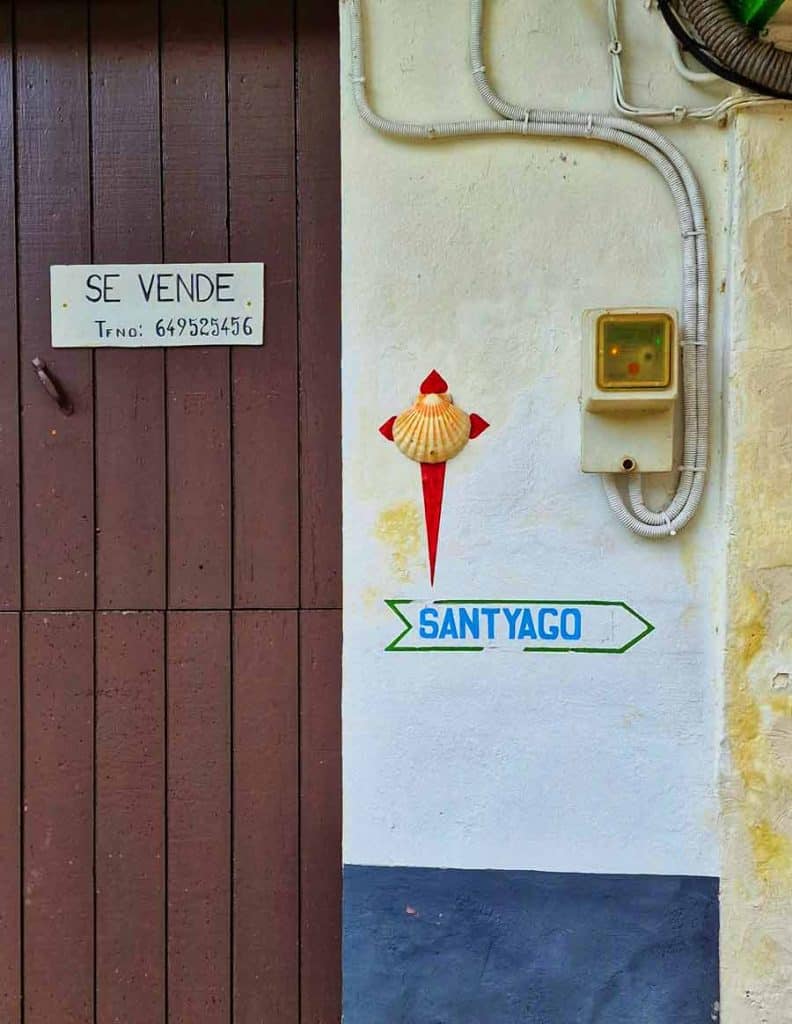 walking into Betanzos along the Camino Ingles