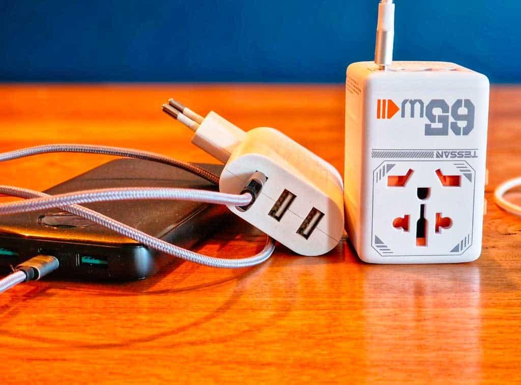 our travel plug and multi-usb charger we take when travelling or on the camino