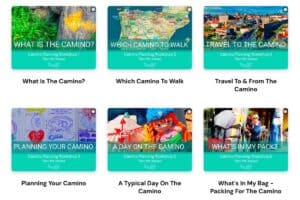 image showing the home page of my workshops, with six images for each of the workshops