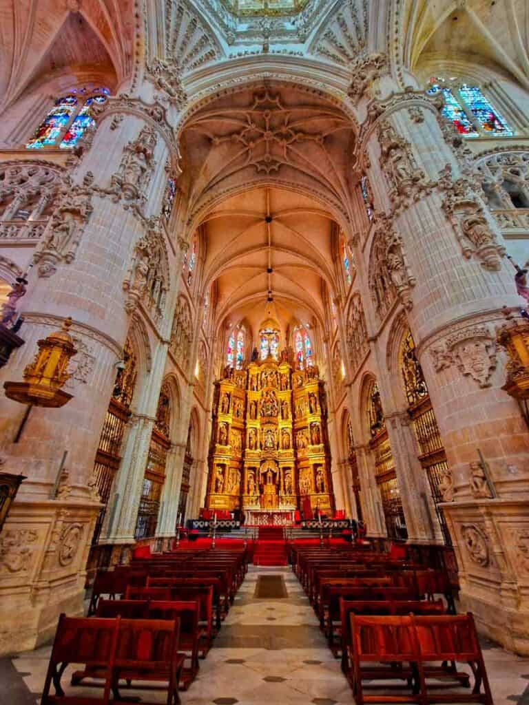 stunning interior of Burgos Cathedral