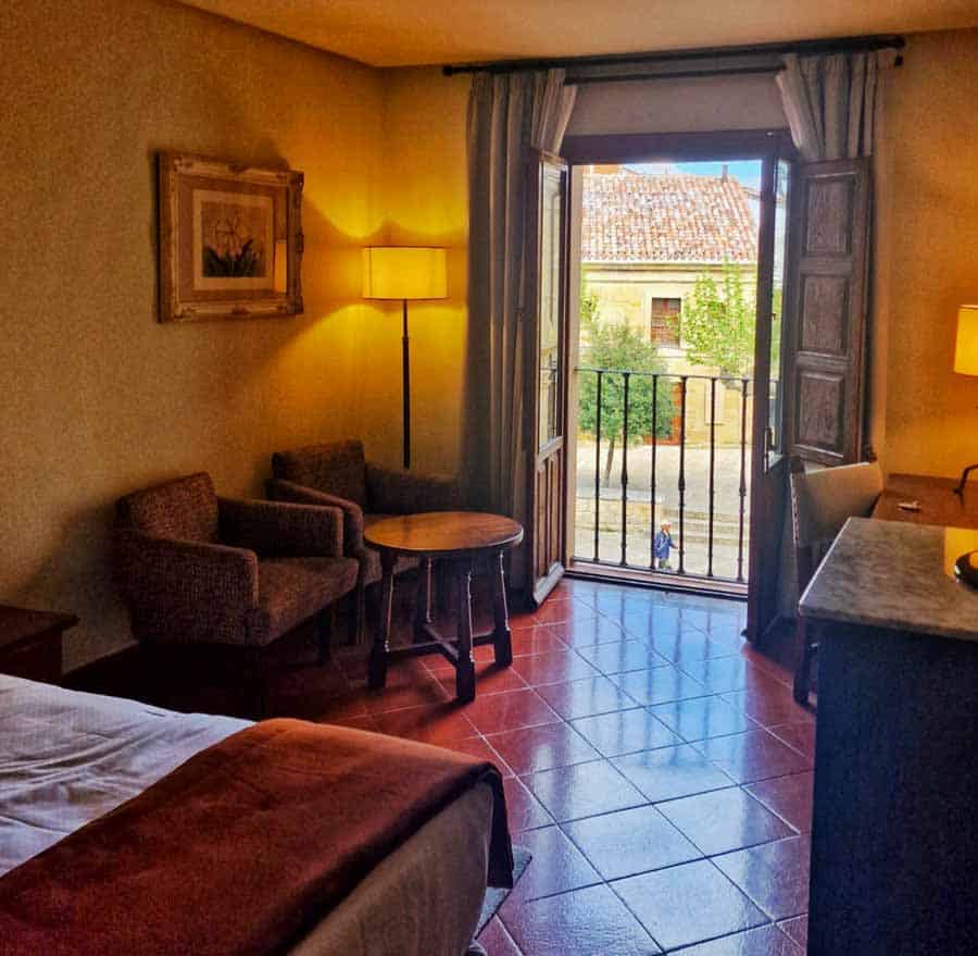 parador room with a view in Santo domingo de Calzada