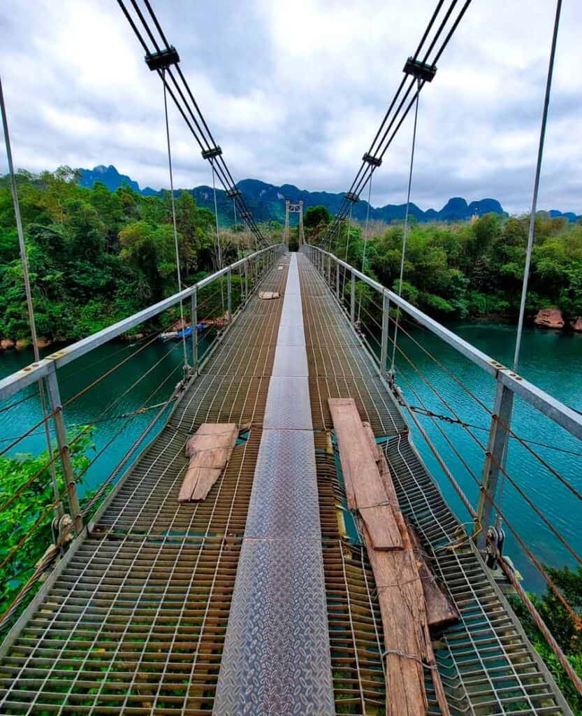 one of the very old and rickety bridges we crossed on our easy-rider tour of Phong Nha