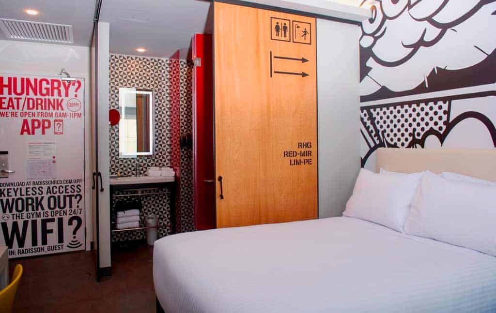 simple room in the Radisson but very comfortable bed