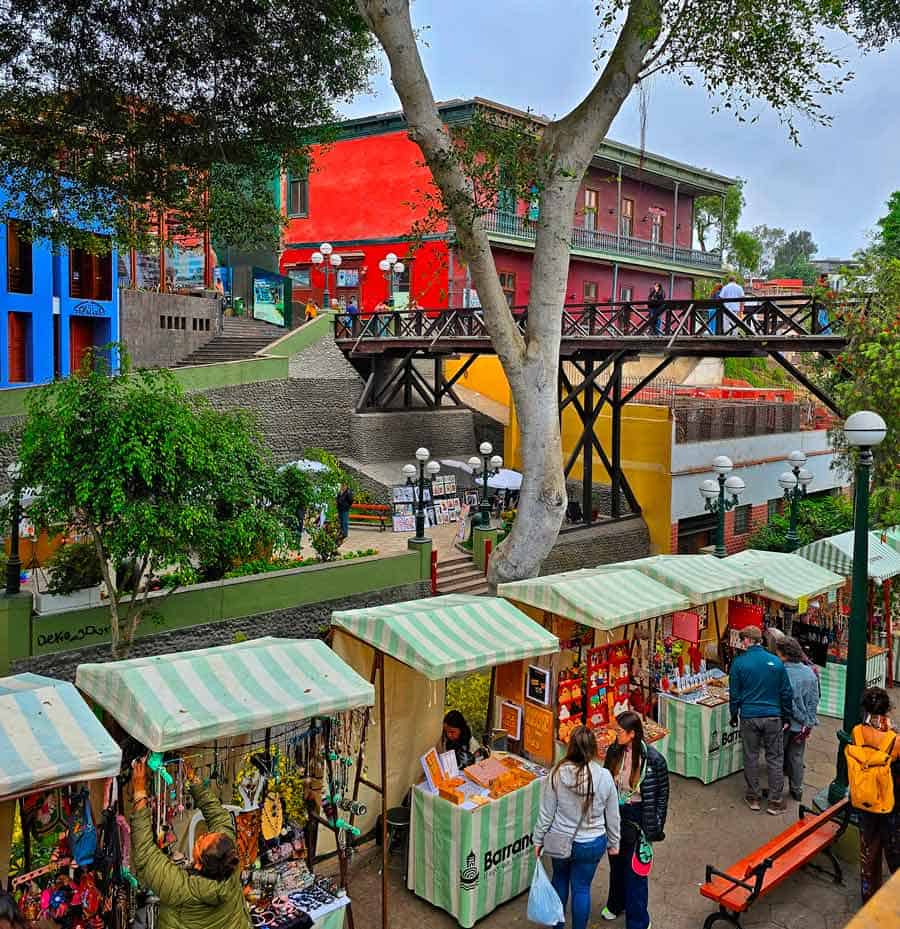 colourful barranco near the bridge of sighs