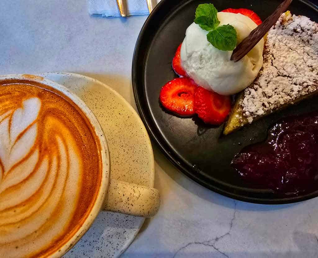 coffee and gluten free tart