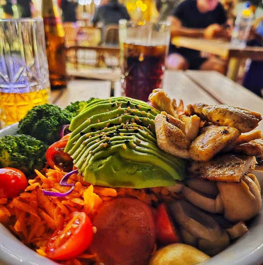 fabulous chicken salad from the Kokopelli Restobar