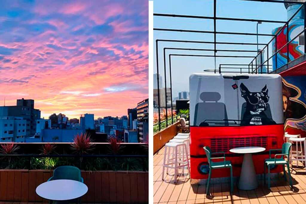 rooftop bar in the Red Radisson in Miraflores