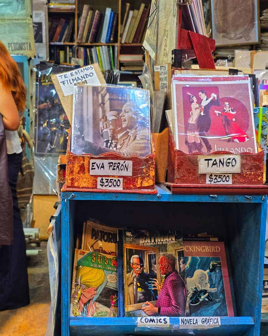 one of the many bookshops in San Telmo