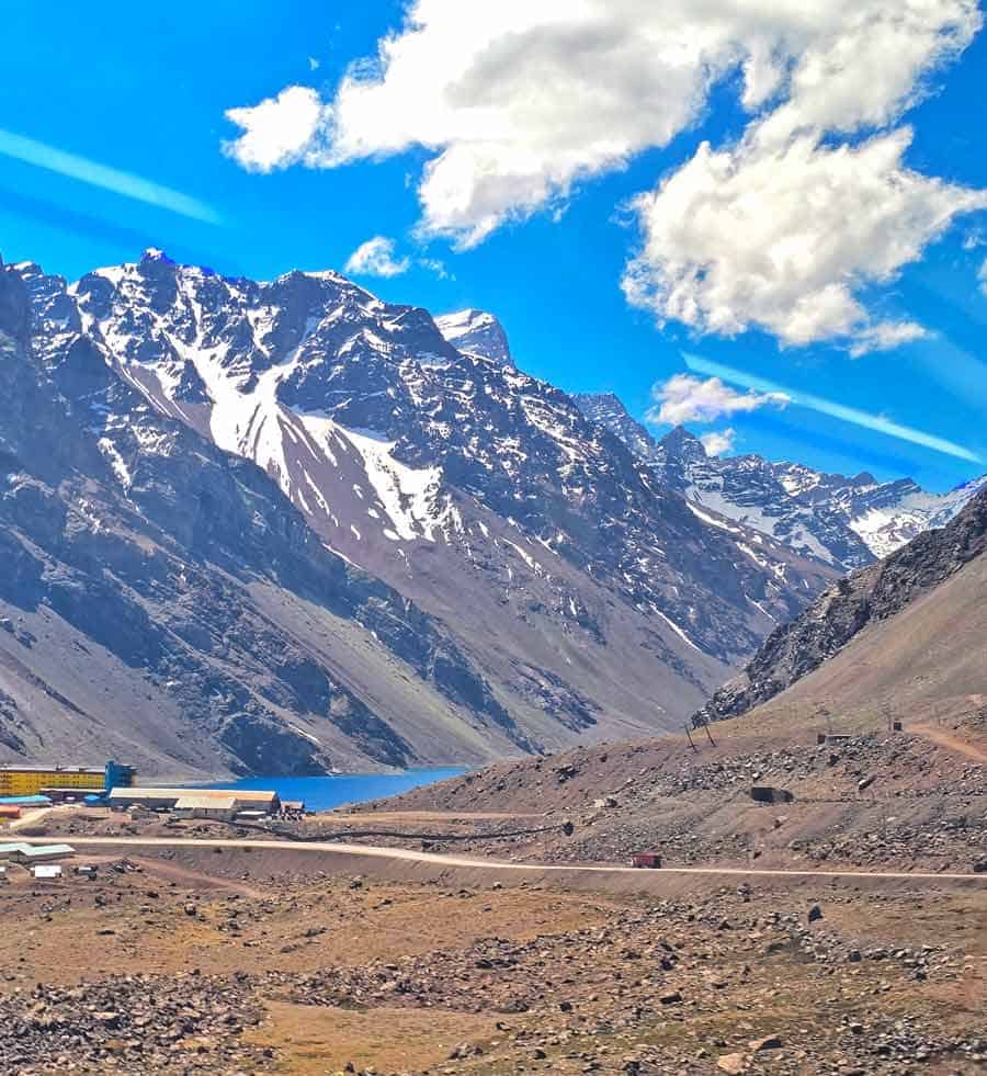 lake and mountains in Aconcagua Provincial park