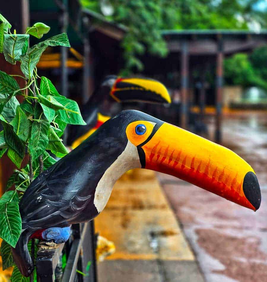 toucan statue in Iguazu Falls Park
