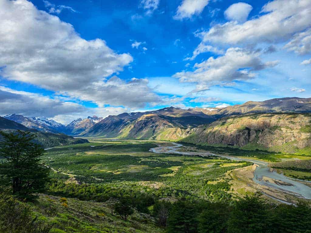 stunning Valley view near the town of El Chalten